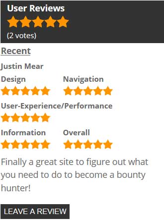 BountyHunterEducation.Org User Reviews